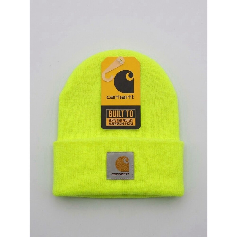 Carhartt Unisex Knit Cuffed Beanie - Volt / Neon Yellow NWT